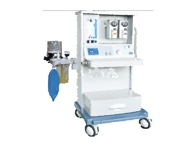 Trolley-mounted anaesthesia machine